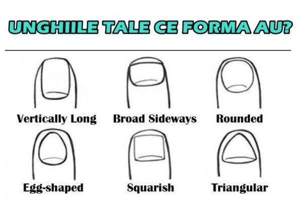 Alege una dintre forme! Află ce spun UNGHIILE tale despre tine