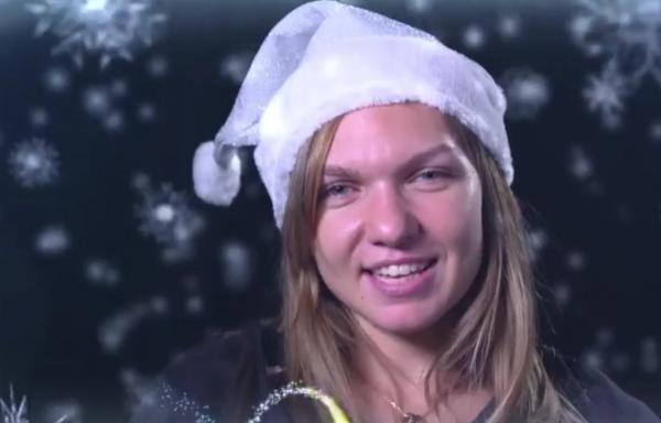 VIDEO Simona Halep vă urează Sărbători Fericite, într-un mod inedit!