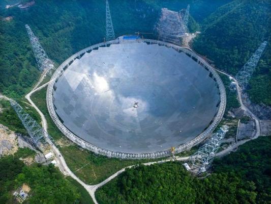 Un “monstru” astronomic creşte în China: FAST, cel mai mare radiotelescop din lume (GALERIE FOTO)