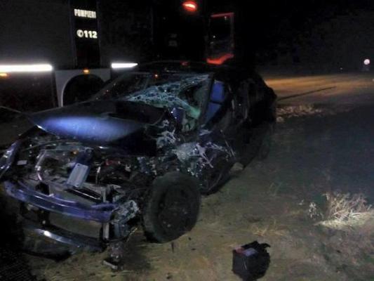 Accident soldat cu DOUĂ VICTIME, la ieşirea din Caracal către Craiova!