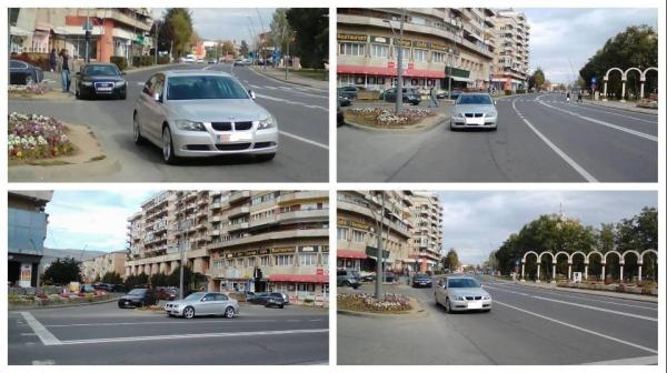 Legislația rutieră, doar pentru fraieri? Un șofer din Alba și-a parcat BMW-ul pe prima bandă și s-a dus în treaba lui