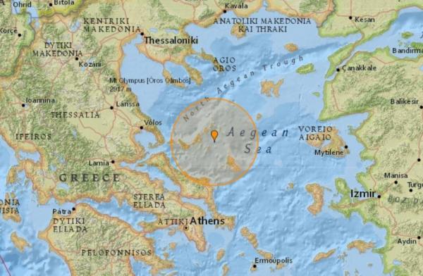 CUTREMUR PUTERNIC, noaptea trecută, în Marea Egee! Seismul a fost resimţit câteva zeci de secunde la Atena
