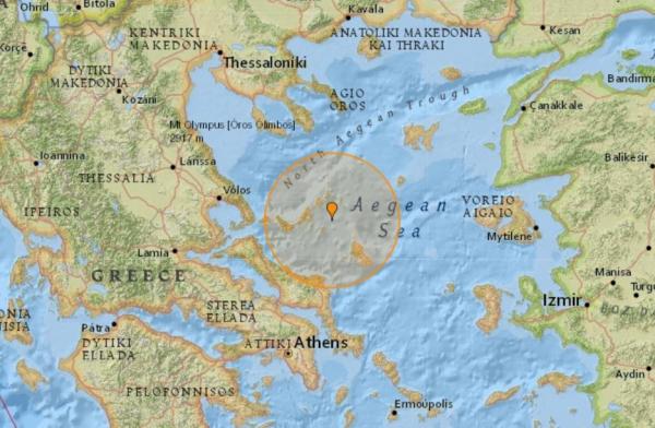 CUTREMUR PUTERNIC, noaptea trecută, în Marea Egee! Seismul a fost resimţit câteva zeci de secunde la Atena