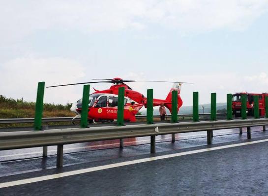 Accident cumplit pe Autostrada Soarelui! Un pieton a fost lovit de un TIR şi aruncat zeci de metri pe şosea!