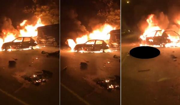 Accident grav în București: cinci mașini în flăcări, după un impact violent. O tânără a murit, alte 5 persoane au fost rănite