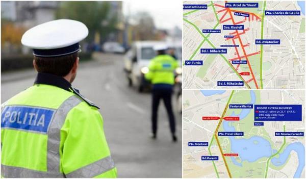 Restricţii de circulaţie în Bucureşti, de Ziua Naţională. Ce străzi închide astăzi parada militară şi ce rute ocolitoare recomandă Poliţia