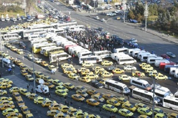 Protest de amploare, mii de transportatori au blocat Capitala. Ce revendică reprezentanţii COTAR