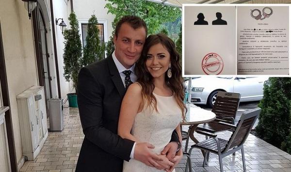 Invitaţii de nuntă inedite, cu cătuşe în loc de verighete, pentru căsătoria poliţistului Marian Godină