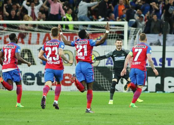 FCSB a câştigat derby-ul cu Dinamo. Egalitate de puncte în fruntea clasamentului Ligii 1