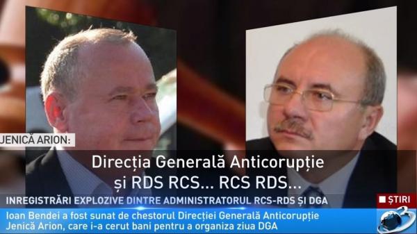 Ioan Bendei, șeful RCS&RDS, înregistrat când oferea sponsorizări financiare Direcţiei Generale Anticorupţie