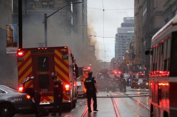 EXPLOZII în Toronto. Circulaţia într-o parte a oraşului a  fost închisă VIDEO şi FOTO