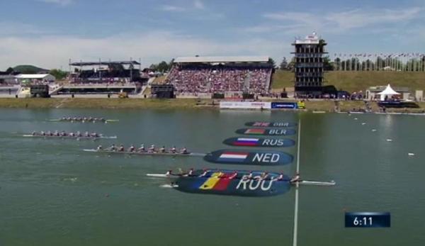 Încă o victorie la canotaj pentru România! Echipajul 8+1 feminin a câştigat medalia de aur la Europene