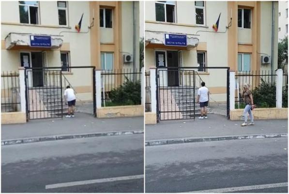 Mătănii în faţa secţiei de poliţie! IMAGINI INCREDIBILE surprinse în Capitală, de Sfânta Maria Mare (VIDEO)