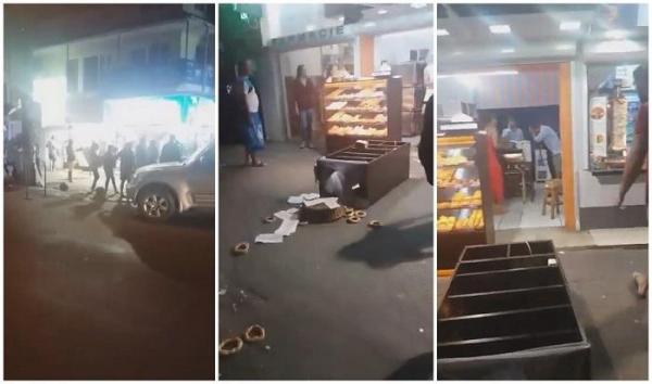 Vitrine sparte, mâncare aruncată şi ţipete de GROAZĂ, la Eforie Nord! Patru indivizi au BĂGAT ÎN SPERIEŢI turiştii din staţiune, vineri noapte! IMAGINI VIOLENTE