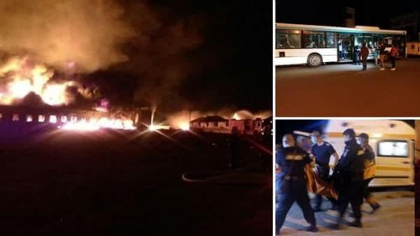 Sute de oameni evacuați în urma incendiului de la fabrica de uleiuri din Orăștie. E pericol din cauza poluării, transmit autoritățile