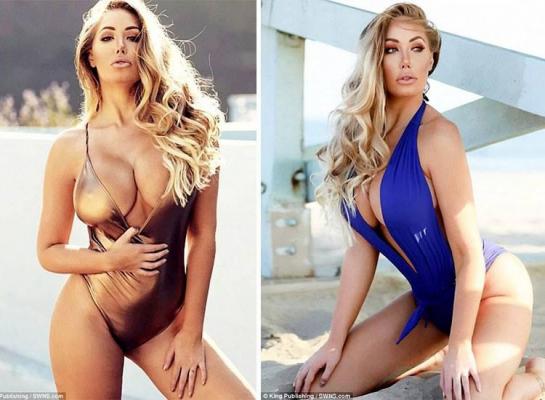 O vedetă Playboy a anunţat că îşi va micşora sânii după s-a lovit cu un sân în faţă în timp ce făcea jogging - GALERIE FOTO