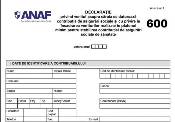 Declarația 600. Tot ce trebuie să știți despre formularul care a provocat haos la ANAF. Peste 200.000 de români trebuie să-l completeze