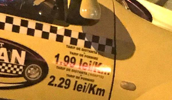 Tarifele taxiurilor din Bucureşti, majorate de la 1 octombrie
