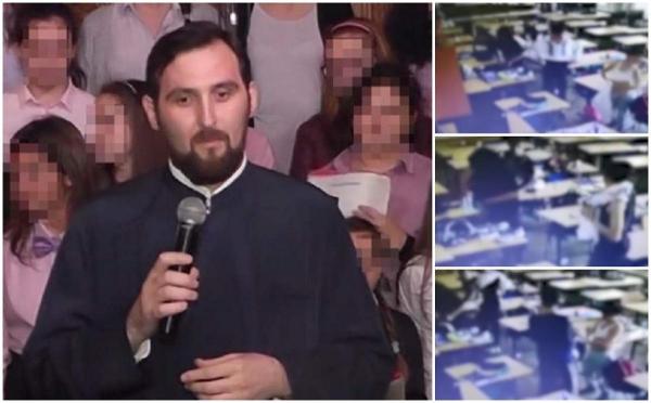 Detalii șocante în cazul călugărului care a filmat băieți pe jumătate dezbrăcați în sala de clasă. El a urmărit ore în șir imaginile de pe camere, la școală