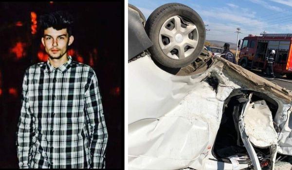 Lacrimi şi durere pentru Adelin, tânărul mort în cumplitul accident de la Unţeşti