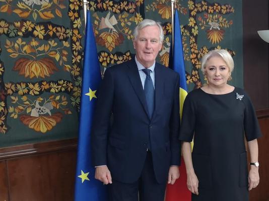 Premierul Dăncilă s-a întâlnit cu negociatorul-şef al UE privind Brexit
