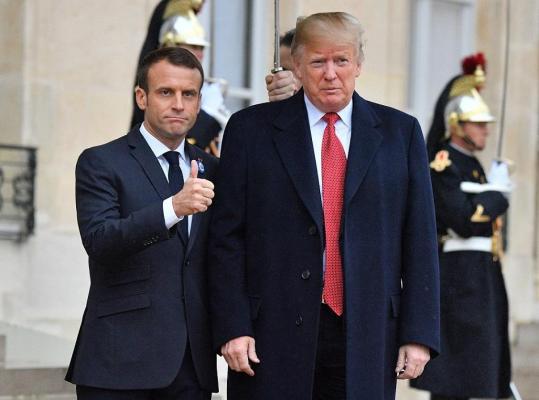 Macron şi Trump, la Centenarul Armistiţiului de la Paris