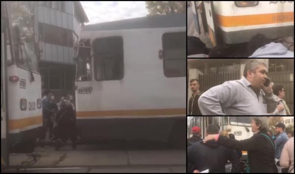 Fată prinsă sub tramvai, pe Șoseaua Giurgiului din București