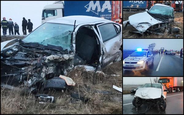 Impact violent în Buzău! Trei tinere au ajuns la spital, după ce mașina lor a fost lovită de un șofer băut