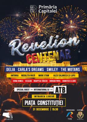 Revelion Centenar în Piața Constituției din București