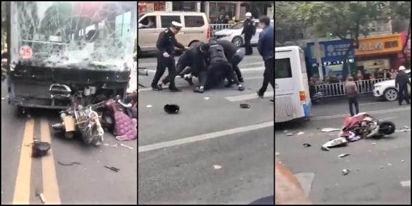 Un bărbat a deturnat un autobuz şi a intrat cu el în mulţime. Sunt cel puţin 5 morţi şi 21 de răniţi într-un oraş din China (Video)