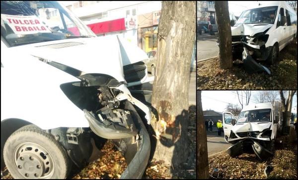 Accident de microbuz in Braila