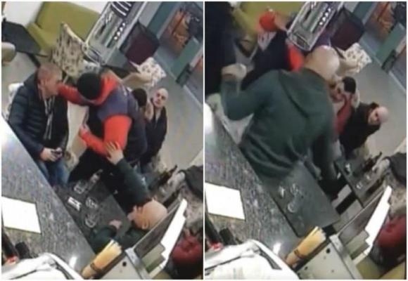 Tânăr din Borşa, snopit în bătaie de cunoscutul interlop Ilie Gherlan, zis şi "Colţ Alb"! Imagini şocante surprinse de camera de supraveghere (Video)