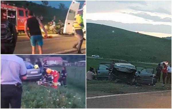Accident teribil la Corpadea, în Cluj. Un mort şi cinci răniţi grav