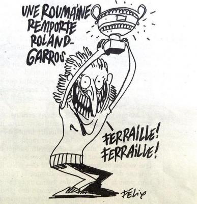 Federaţia Asociaţiilor de Români din Europa deschide un proces împotriva Charlie Hebdo pentru caricatura referitoare la Simona Halep