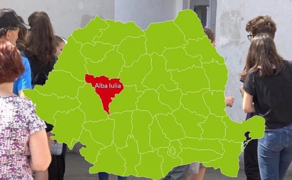 Harta cu rezultatele la Evaluarea Naţională 2018 în judeţul Alba