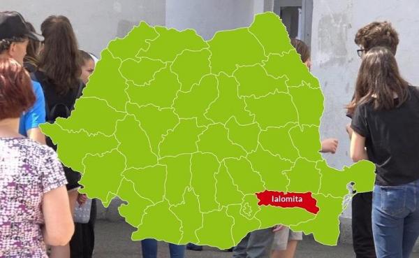 Harta judeţului Ialomiţa cu rezultatele la Evaluarea Naţională 2018