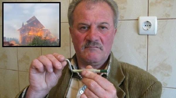 Un apreciat inventator român şi-a dat foc la casă. În urmă cu 3 luni a încercat să se spânzure (Video)