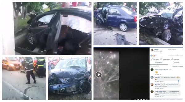 Live pe Facebook la volan şi beat. 2 morţi la Slătioara, după ce un BMW a spulberat un Logan în direct (Video)