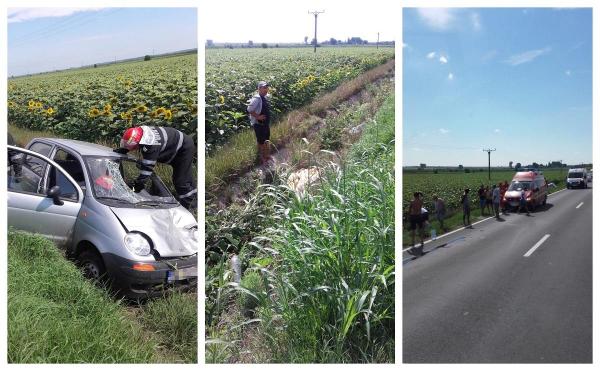 Accident grav la statia de taxare de la Giurgeni