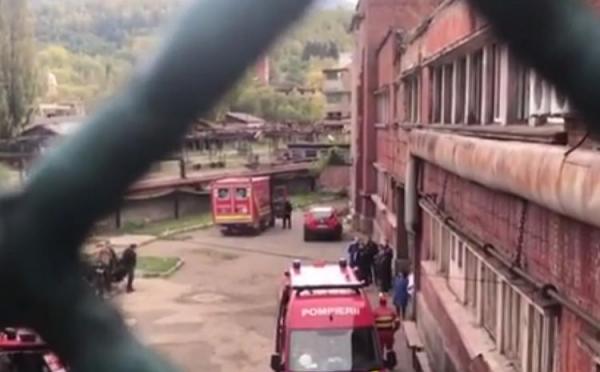 Intervenţie după un accident la o mină
