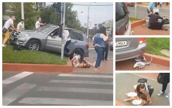 Accident în București, fetiță de 5 ani şi alţi pietoni spulberaţi pe trecere. Șoferul a scăpat bolidul de sub control (Video)