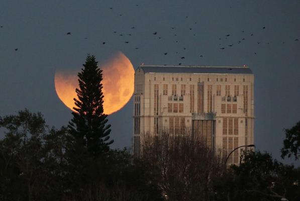 Eclipsă Lună 27 iulie 2018. Imagini live cu Luna sângerie, cea mai lungă eclipsă de Lună din acest secol (Video)