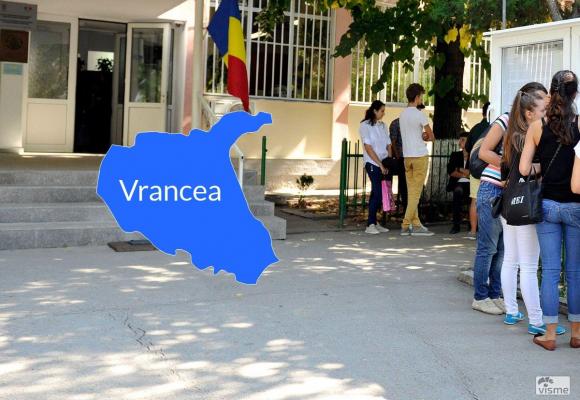 Harta cu rezultatele la Bacalaureat în judeţul Vrancea