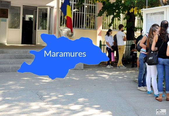 Harta cu rezultatele la Bacalaureat în judeţul Maramureş