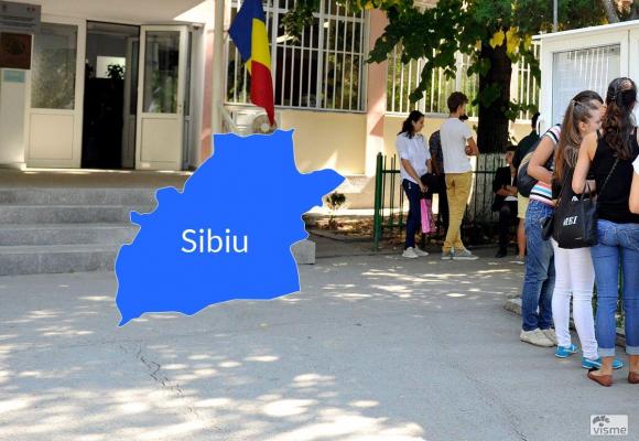 Harta cu rezultatele la Bacalaureat în judeţul Sibiu