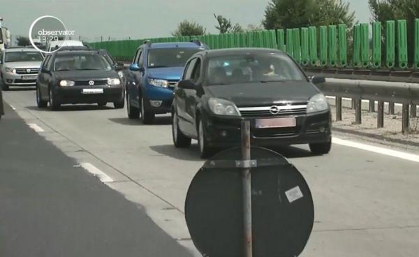 Coadă de maşini pe Autostrada A2