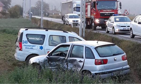 Accident cu o ambulanta la Cluj