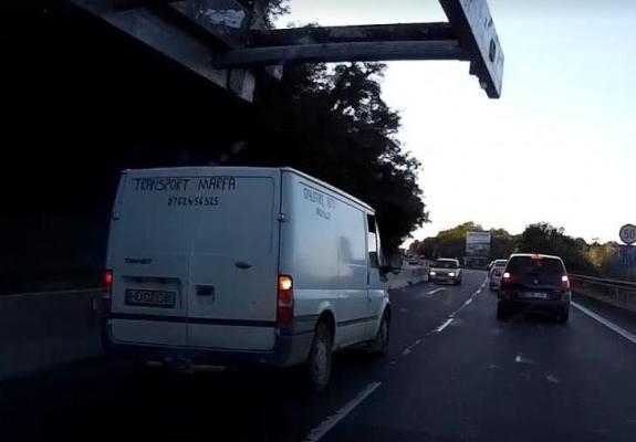 Imagini şocante la Deva. Un şofer circulă cu viteză pe contrasens pe una dintre cele mai aglomerate şosele din ţară