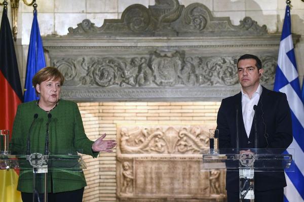 Angela Merkel și Alexis Tsipras