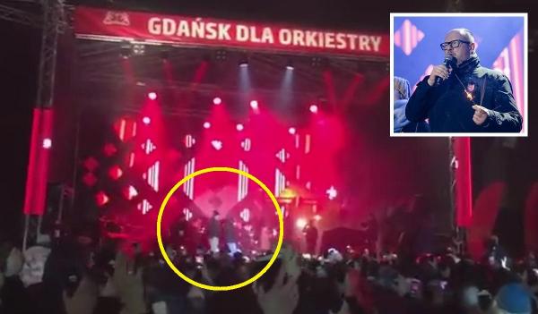 Momentul în care primarul din Gdansk e atacat
